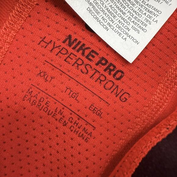 Nike Pro NBA Compression Pants Men's 2XL Tall 2XLT Red padded Hyperstrong NEW - Picture 11 of 13